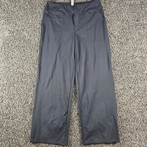 G4Free Womens Sz 2XL (20/22) Wide Leg Pull On Athletic Pants Gray